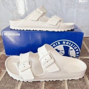 Birkenstock Arizona Essentials Sandal Slide White EVA Womens EU 40 US 9- 9.5